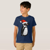 Humboldt Penguin Santa T-shirt (Voorkant volledig)