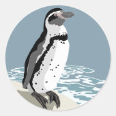 Humboldt Penguin-Stickers Ronde Sticker (Voorkant)