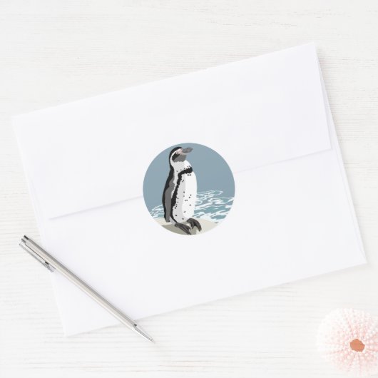 Humboldt Penguin-Stickers Ronde Sticker (Envelop)