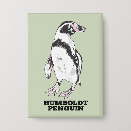 Humboldt pinguïn button (Voorkant)