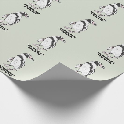 Humboldt pinguïn cadeaupapier (Hoek)