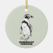 Humboldt pinguïn keramisch ornament (Voorkant)