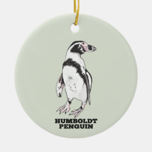 Humboldt pinguïn keramisch ornament