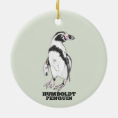 Humboldt pinguïn keramisch ornament (Achterkant)