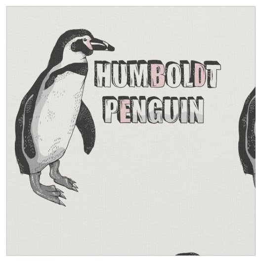 Humboldt pinguïn stof (Close Up)