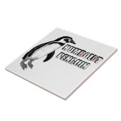 Humboldt pinguïn tegeltje (Zijkant)