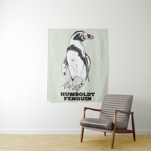 Humboldt pinguïn wandkleed (In situ)