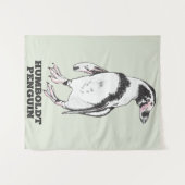 Humboldt pinguïn wandkleed (Voorkant (horizontaal))