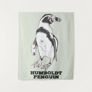 Humboldt pinguïn wandkleed