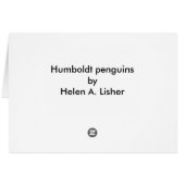 Humboldt pinguïns en fonteinen (Achterkant Horizontaal)