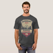 Humboldt Redwood Souvenir Campground Redwoods T-shirt (Voorkant volledig)