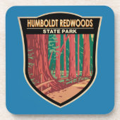 Humboldt Redwood State Park Avenue of the Giants Bier Onderzetter (Voorkant)