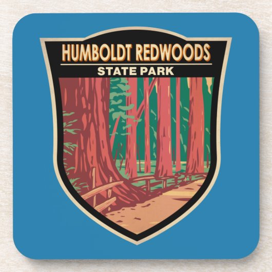 Humboldt Redwood State Park Avenue of the Giants Bier Onderzetter (Voorkant)