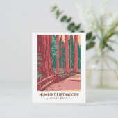 Humboldt Redwood State Park Avenue of the Giants Briefkaart (Staand voorkant)