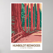 Humboldt Redwood State Park Avenue of the Giants Poster (Voorkant)