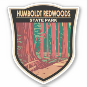 Humboldt Redwood State Park Avenue of the Giants Sticker