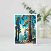 Humboldt Redwoods Californië Verenigde Staten vint Briefkaart (Staand voorkant)