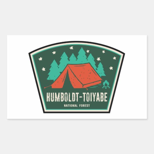Humboldt-Toiyabe National Forest Camping Rechthoekige Sticker (Voorkant)