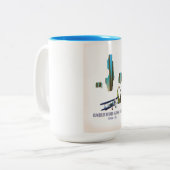 Humboldt-toiyabe National Forest Nevada Map Tweekleurige Koffiemok (Voorkant links)