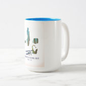 Humboldt-toiyabe National Forest Nevada Map Tweekleurige Koffiemok (Voorkant rechts)