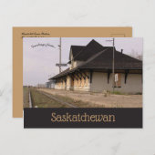 Humboldt Train Station Humboldt Saskatchewan Briefkaart (Voorkant / Achterkant)