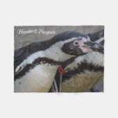 Humbolt Penguin in Drusillas Zoo in East Sussex Ma Fleece Deken (Voorkant (Horizontaal))