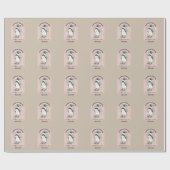 Humbolt pinguïn Japans schrift Cadeaupapier (Vlak)