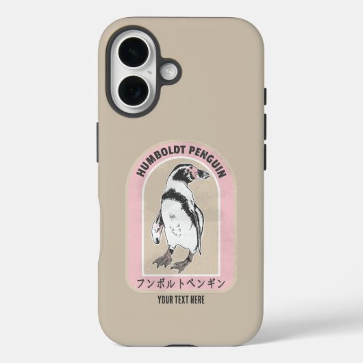 Humbolt pinguïn Japans schrift Case-Mate iPhone Case (Achterkant)
