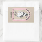 Humbolt pinguïn Japans schrift Rechthoekige Sticker (Tas)