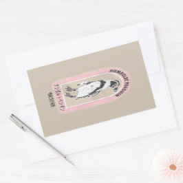 Humbolt pinguïn Japans schrift Rechthoekige Sticker