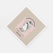 Humbolt pinguïn Japans schrift Servet (Hoek)