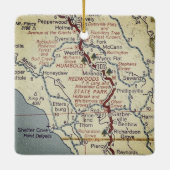 Humbolt Redwood State Park Keramisch Ornament (Achterkant)