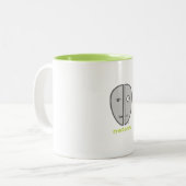 Humbot. Synthetisch. Tweekleurige Koffiemok (Voorkant links)