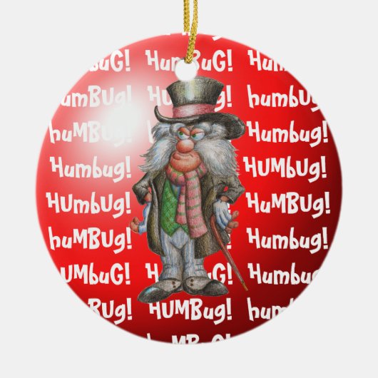 Humbug! Keramisch Ornament (Voorkant)