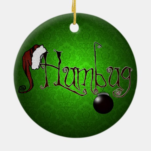 'Humbug' Keramisch Ornament (Achterkant)