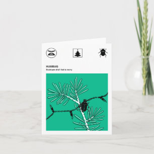 Humbug (klein) feestdagen kaart