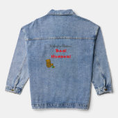Humbug Sarcastic Christmas Denim Jacket (Achterkant)