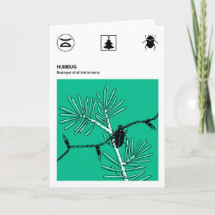 Humbug (standaard) feestdagen kaart