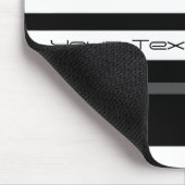 Humbug Stripe 'Jouw tekst' mousepad verticaal Muismat (Hoek)