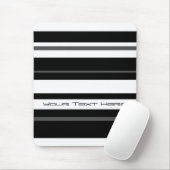 Humbug Stripe 'Jouw tekst' mousepad verticaal Muismat (Met muis)