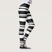 Humbug Stripe over afdrukopdrachten horizontaal Leggings (Rechts)
