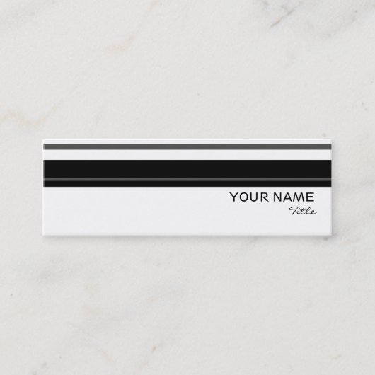 Humbug stripe visitekaartje sjabloon vaag wit (Voorkant)
