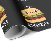 Humburger Funny Humming Burger Pun Dark BG Cadeaupapier (Rol Hoek)