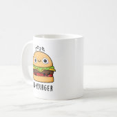 Humburger Funny Humming Burger Pun Koffiemok (Voorkant links)