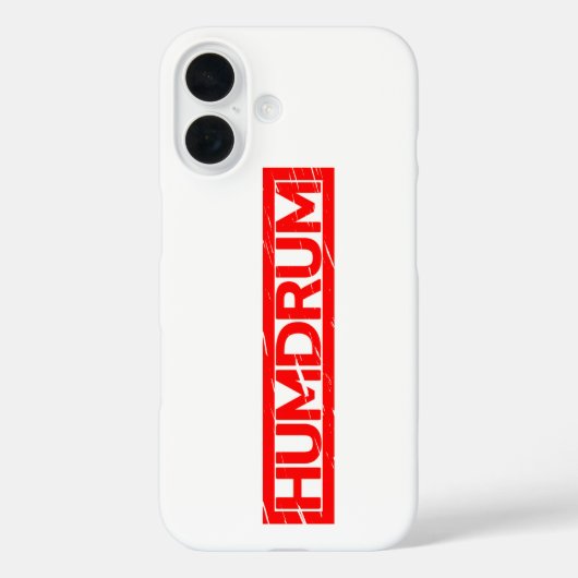 Humdrum Stamp Case-Mate iPhone Case (Achterkant)