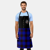 Hume Clan Badge & Tartan Kilt Schort (Gedragen)