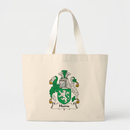 Hume Family Crest Grote Tote Bag (Voorkant)