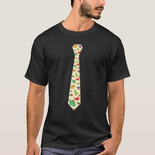 Humerous Necktie Party Dinosaur T-shirt (Voorkant)