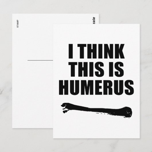 Humerus Briefkaart (Voorkant / Achterkant)