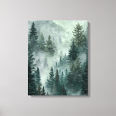 Humeurig Bos Canvas Afdruk (Voorkant)